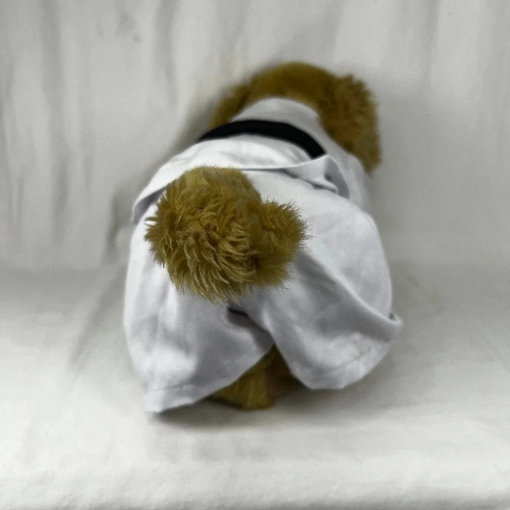 Build-A-Bear Golden Retriever Dog Plush Kids Brown Excellent Karate Gi Outfit